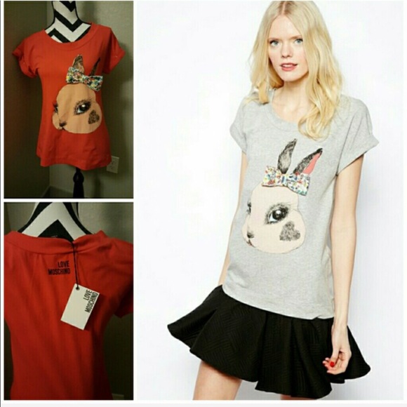 🆕 Love Moschino Bunny shirt with bow tie - Picture 3 of 5